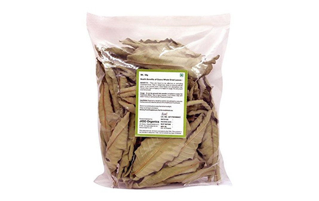 Jioo Organics Guava Whole Dried Leaves    Pack  50 grams